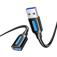 Vention USB 3.2 A Male to A Female Extension Round Cable 2M Black PVC Type - Data Cable