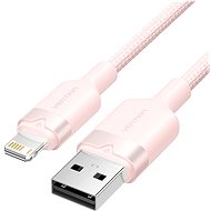 Vention USB 2.0 Type-A Male to Lightning Male 2.4A Cable 2M Pink Aluminum Alloy Type - Data Cable