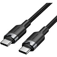Vention USB 2.0 Type-C Male to Type-C Male 3A Cable 1M Black Aluminum Alloy Type - Data Cable