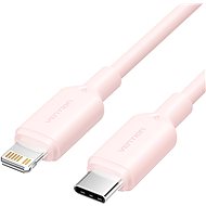 Vention USB 2.0 Type-C Male to Lightning Male 3A Cable 1M Pink PVC Type - Data Cable