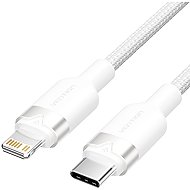 Vention USB 2.0 Type-C Male to Lightning Male 3A Cable 1M White Aluminum Alloy Type - Data Cable