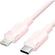 Vention USB 2.0 Type-C Male to Lightning Male 3A Cable 2M Pink Aluminum Alloy Type - Data Cable