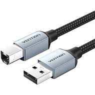 Vention Cotton Braided USB 2.0 A Male to B Male Printer Cable 10M Gray Aluminum Alloy Type - Datenkabel