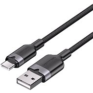 Vention USB 2.0 A Male to C Male 3A Cable 1M Black Aluminum Alloy Type - Data Cable