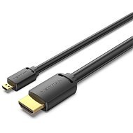 Vention HDMI-D Stecker zu HDMI-A Stecker 4K HD Kabel 2m schwarz - Videokabel