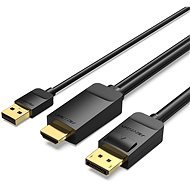 Vention HDMI to DisplayPort (DP) 4K@60Hz Cable 2m Black - Videokábel