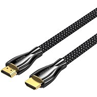 Vention Cotton Braided 4K HDMI Male to Male Cable 8M Black Zinc Alloy Type - Video Cable