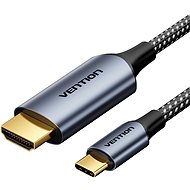 Vention Cotton Braided USB-C to HDMI-A 4K HD Cable 1.8M Gray Aluminum Alloy Type - Video Cable