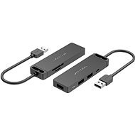Vention USB 2.0 to 3× USB/TF/SD/Micro USB-B HUB 0,15 m Black ABS Type - Replikátor portov