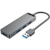 Vention 4-Port USB 3.0 Hub With Power Supply 0.5M Gray - USB Hub