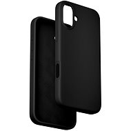 Vention Liquid Silicone Case for iPhone 16 Plus with MagSafe Black tok - Telefon tok