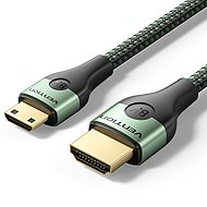 Vention Cotton Braided Ultra Thin HDMI-C Male to HDMI-A Male Cable 8K 2M Green Aluminum Alloy Type - Video Cable