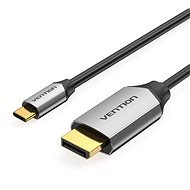 Vention USB-C to DP (DisplayPort) Cable 1M Black Aluminum Alloy Type - Videokábel
