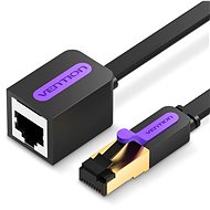 Vention Flat Cat.7 Extension Patch Cable 1.5m Black - LAN-Kabel