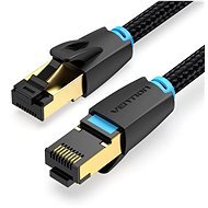 Vention Cotton Braided Cat.8 SFTP Patch Cable 0.5m Black - Ethernet Cable
