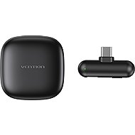 Vention AI Noise-Canceling Lavalier Microphone Black - Wireless System