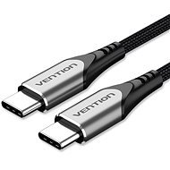 Vention Type-C (USB-C) 2.0 (M) to USB-C (M) Cable 0.5m Gray Aluminum Alloy Type - Dátový kábel