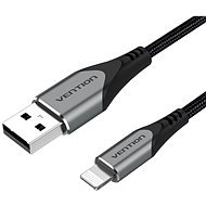 Vention Lightning MFi to USB 2.0 Braided Cable (C89) 2m Gray Aluminum Alloy Type - Adatkábel