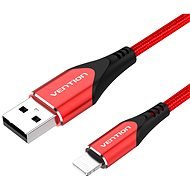 Vention Lightning MFi to USB 2.0 Braided Cable (C89) 1m Red Aluminum Alloy Type - Dátový kábel
