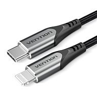 Vention Lightning MFi to USB-C Braided Cable (C94) 1m Gray Aluminum Alloy Type - Dátový kábel