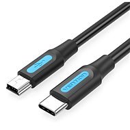 Vention USB-C 2.0 to Mini USB 2A Cable 0,5m Black - Adatkábel
