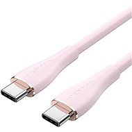 Vention USB-C 2.0 Silicone Durable 5A Cable 1m Light Pink Silicone Type - Adatkábel