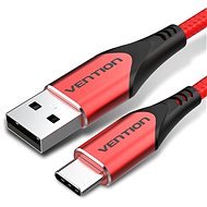 Vention Type-C (USB-C) <-> USB 2.0 Cable 3A Red 1 m Aluminum Alloy Type - Dátový kábel