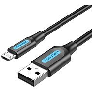 Vention USB 2.0 to microUSB Charge & Data Cable 0.25m Black - Adatkábel