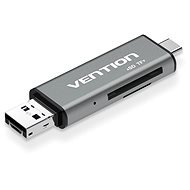 Vention USB2.0 Multi-function Card Reader Gray - Kartenlesegerät