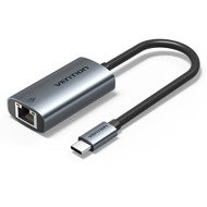 Vention USB-C to Gigabit Ethernet Adapter 0.15M Gray Aluminum Alloy Type - Network Card