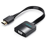 Vention Flat HDMI to VGA Converter with Female Micro USB and Audio Port 0.15m Black - Átalakító