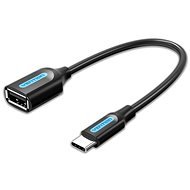 Vention USB-C (M) to USB (F) OTG Cable 0.15m Black PVC Type - Redukcia