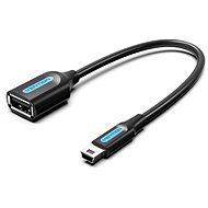 Vention Mini USB (M) to USB (F) OTG Cable 0.15m Black PVC Type - Átalakító