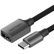 Vention USB-C to USB-A (F) 2.0 Female OTG Cable 0.15m Gray Aluminum Alloy Type - Átalakító