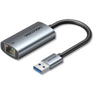 Vention USB-A to Gigabit Ethernet Adapter 0.15M Gray Aluminum Alloy Type - Network Card