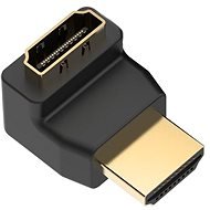 A HDMI-dugó és a HDMI-aljzat 270 °-os adaptere fekete - Kábelcsatlakozó