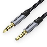 Vention TRRS 3.5mm Male to Male Aux Cable 1m Gray - AUX Cable