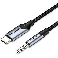 Vention USB-C Male to 3.5MM Male Cable 1M Gray Aluminum Alloy Type - AUX Cable