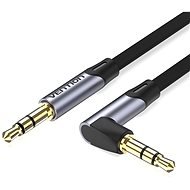 Vention 3.5mm to 3.5mm Jack 90° Flat Aux Cable 0.5m Gray Aluminum Alloy Type - Audio kábel