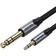 Vention Cotton Braided TRS 3.5mm Male to 6.5mm Male Audio Cable 1M Gray Aluminum Alloy Type - AUX Cable