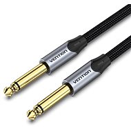 Vention Cotton Braided 6.5mm Male to Male Audio Cable 1.5M Grey Aluminium Alloy Type - AUX Cable