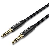 Vention Cotton Braided 3.5mm Male to Male Audio Cable 1.5m Black Aluminum Alloy Type - AUX Cable