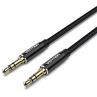Vention Cotton Braided 3,5 mm Male to Male Audio Cable 2 m Black Aluminum Alloy Type - Audio kábel