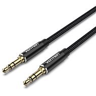 Vention Cotton Braided 3.5 mm Male to Male Audio Cable 3 m Black Aluminum Alloy Type - Audio kábel