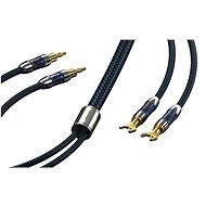 Vention Dual Banana Plugs to Dual Spade Plugs Speaker Wire (Hi-Fi) 1M Blue - AUX Cable