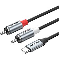 Vention USB-C Male to 2RCA Male with DAC Audio Cable 1M Gray - AUX Cable