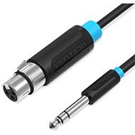 Vention 6.3mm Male to XLR Female Audio Cable 1.5m Black - Audio kábel