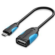 Vention USB2.0 -> microUSB OTG Cable, 0.25m, Black - Data Cable