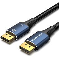 Vention Cotton Braided DP Male to Male HD Cable 8K 1m Blue Aluminum Alloy Type - Video Cable