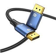 Vention Cotton Braided DP Male to Male HD Cable 8K 2m Blue Aluminum Alloy Type - Video Cable